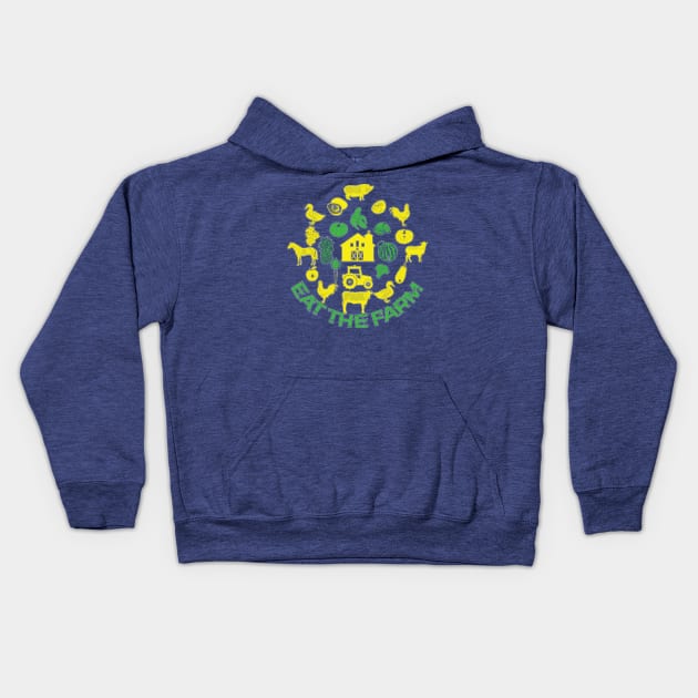 Eat The Farm Kids Hoodie by SolarFlare
